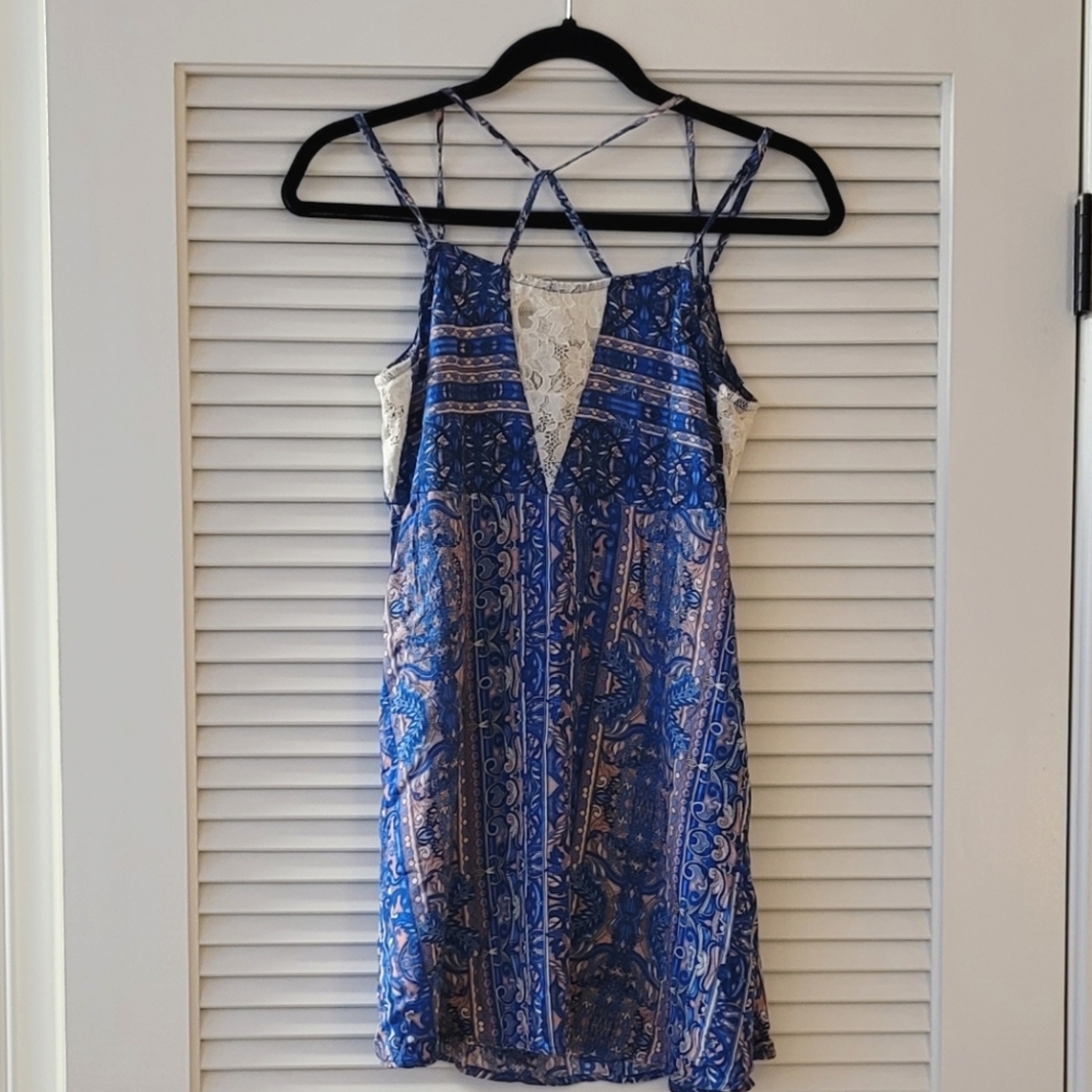 Forever21 - Boho Chic Lightweight  Juniors' Mini Dress With Lace Detail